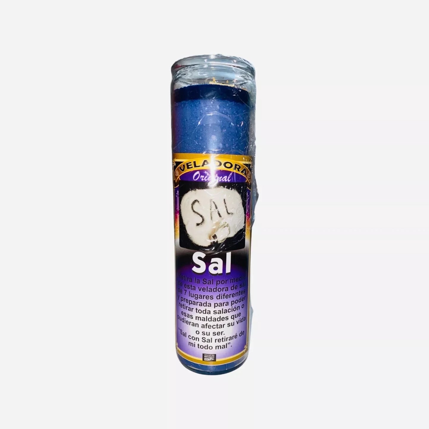 SAL VELADORA Para quitar la mala suerte , Maldiciones , brujerias, 7 cantinas