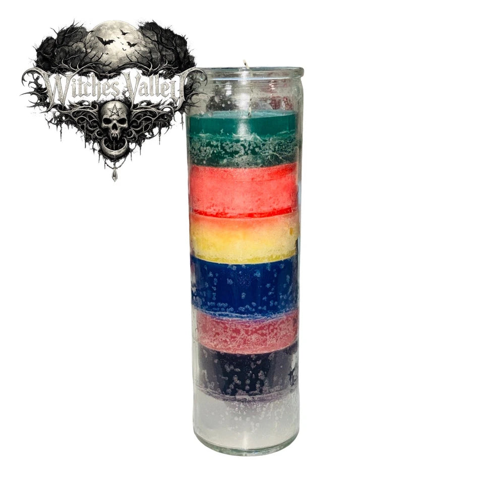 7 Archangels 7 Color Candle | 7 Arcangeles Veladora 7 Colores Prosperity Love
