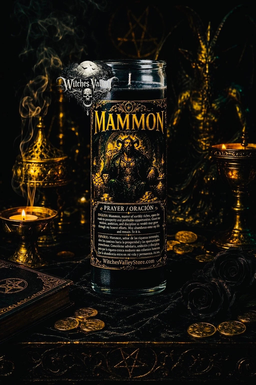 Mammon Prosperity Candle – Wealth & Abundance Intention Spiritual Candle.