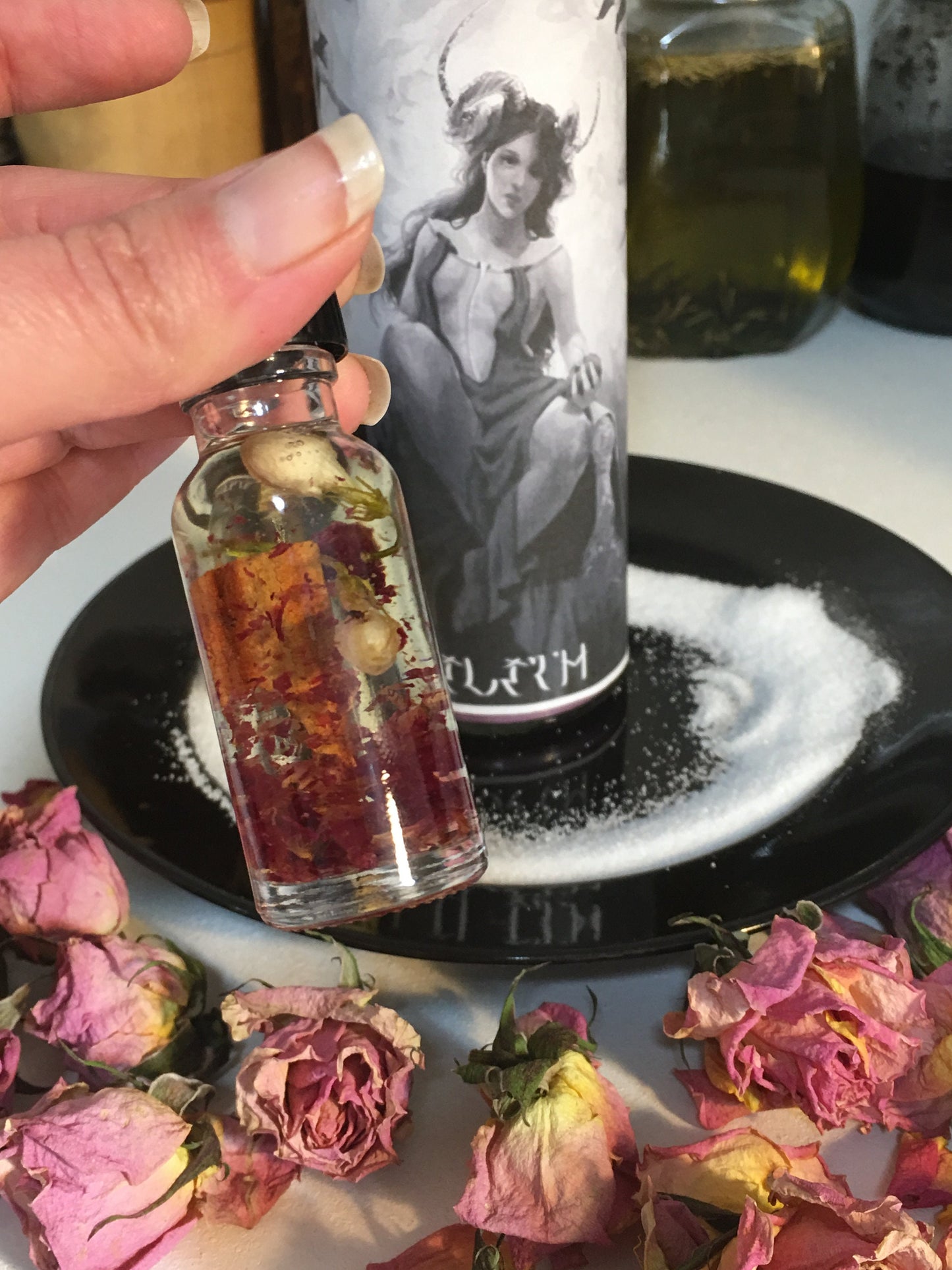 Conjured Lilith Attraction & Lust Ritual Oil, Charged, Lilith Aceite, Wiccan, Hoodoo, Witchcraft