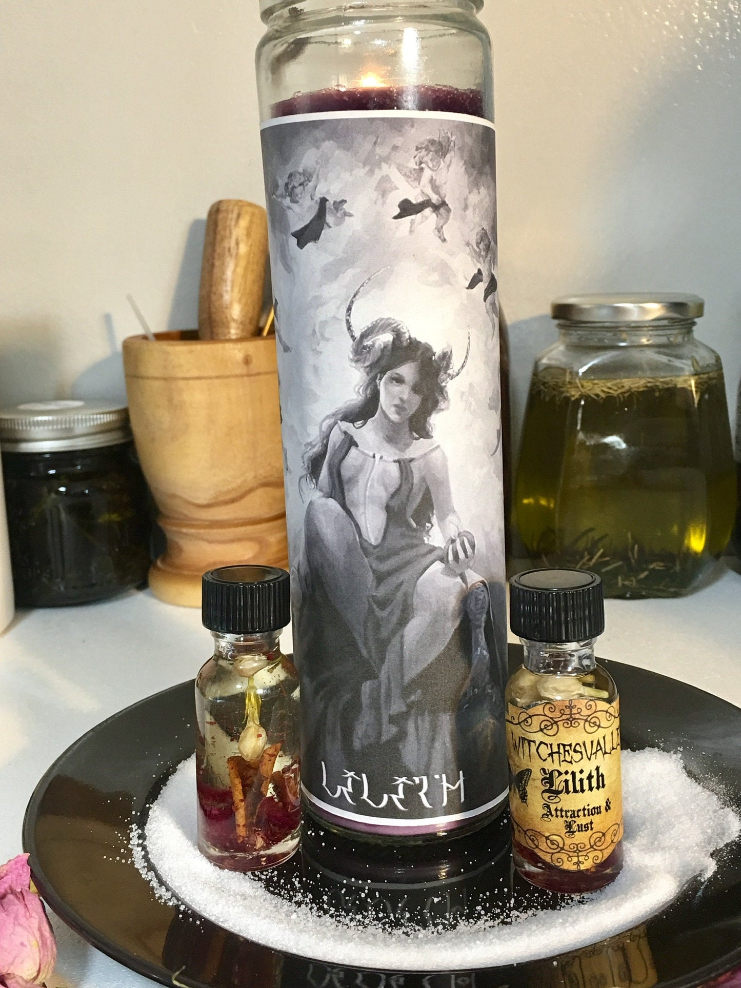 Conjured Lilith Attraction & Lust Ritual Oil, Charged, Lilith Aceite, Wiccan, Hoodoo, Witchcraft
