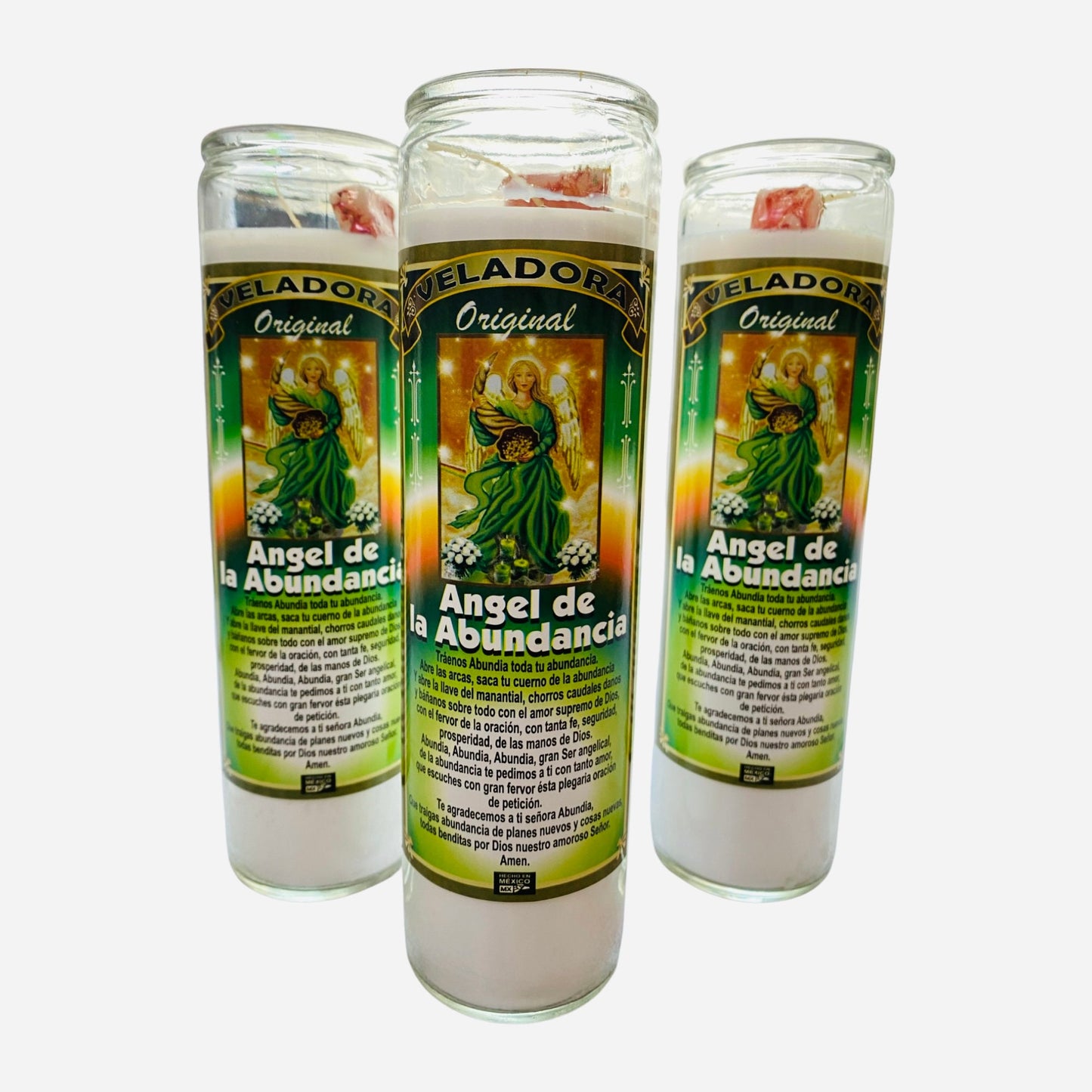 Angel of Abundance Abundia Candle, Abundia Angel de la Abundancia Veladora Preparada