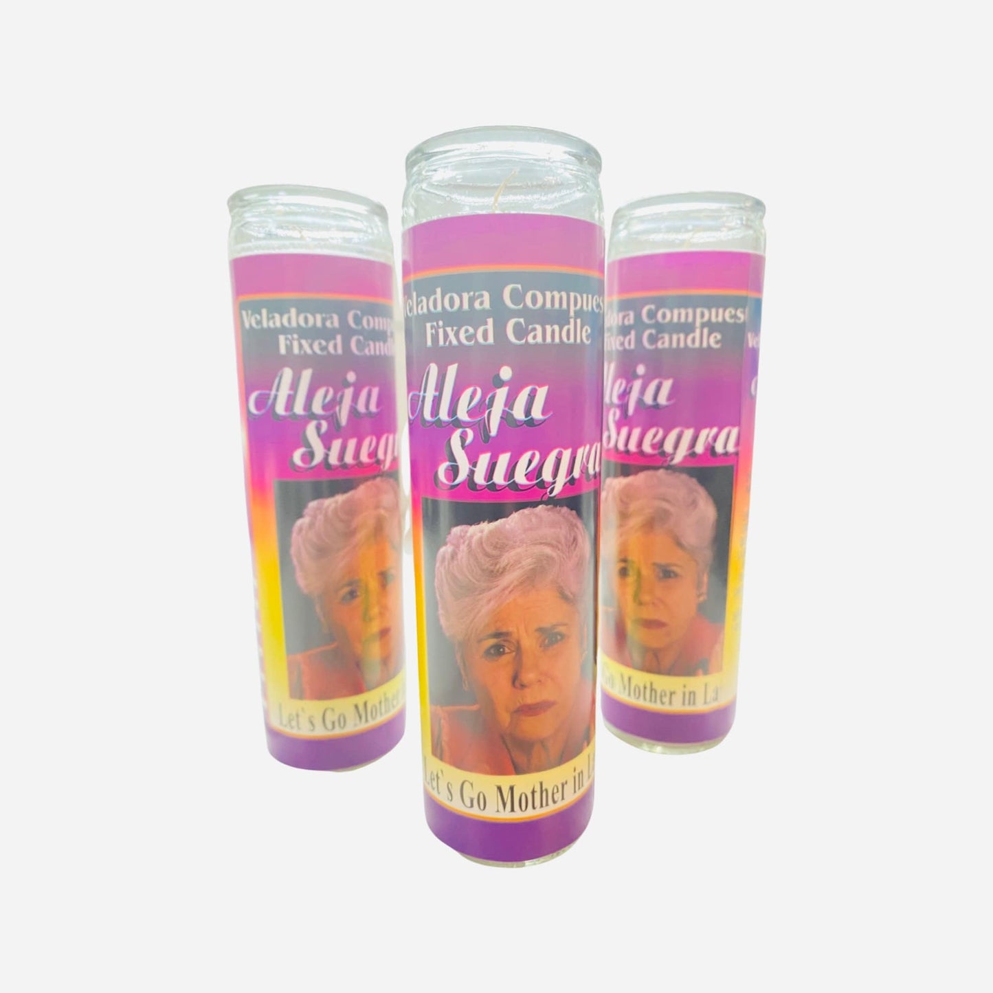 Aleja Suegras Veladora, Let's go Mother in Law Fixed Candle, keep mother in law away. para alejar y retirar a la suegra