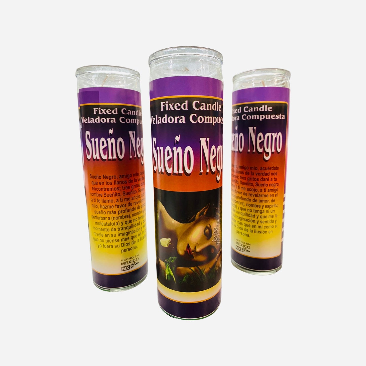 Sueño Negro Veladora, Black Dream Fixed Candle, to make someone dream about you, para que te sueñen