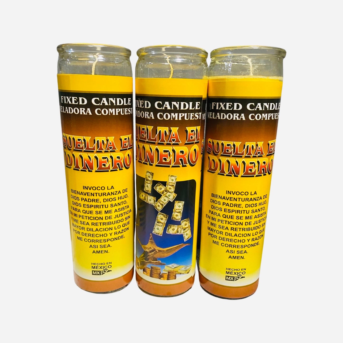Suelta el Dinero Veladora, Give me the Money Fixed Candle , Pagame, Pay me