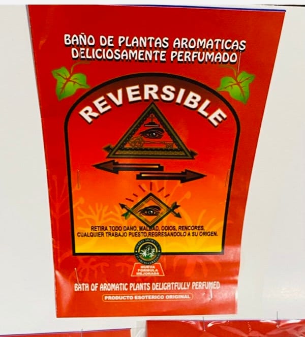 REVERSIBLE Limpias y Despojos Baño de Hierbas y Plantas