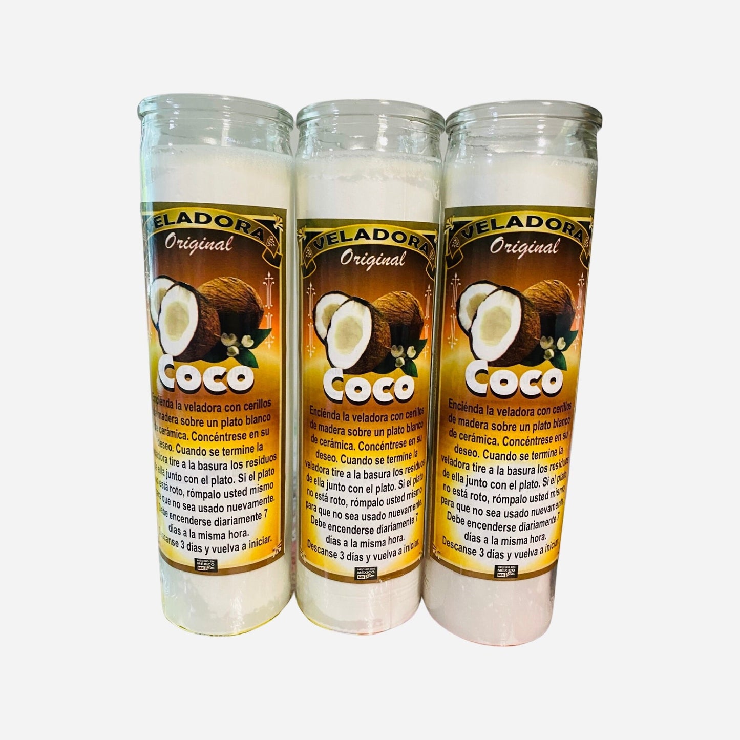 COCO Veladora - COCONUT Candle.