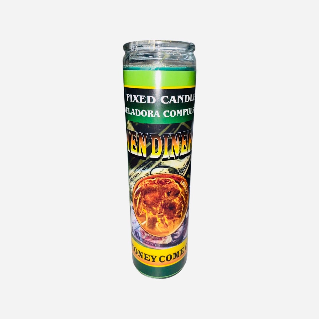VEN DINERO VELADORA Para abundancia y Prosperidad - Money Come to me Fixed Candle