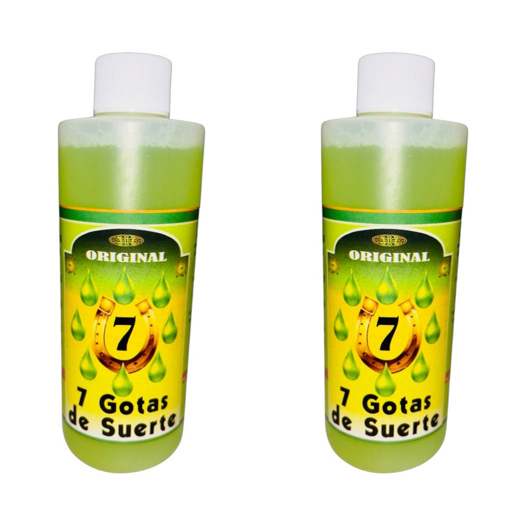 7 Gotas de Suerte Agua Espiritual Para Limpia Buena Suerte Dinero Abundancia