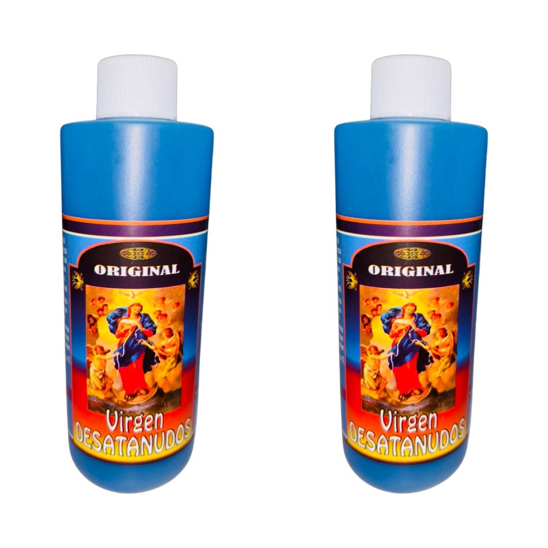 VIRGEN DESATANUDOS Agua Espiritual con Agua Bendita Limpias Despojos