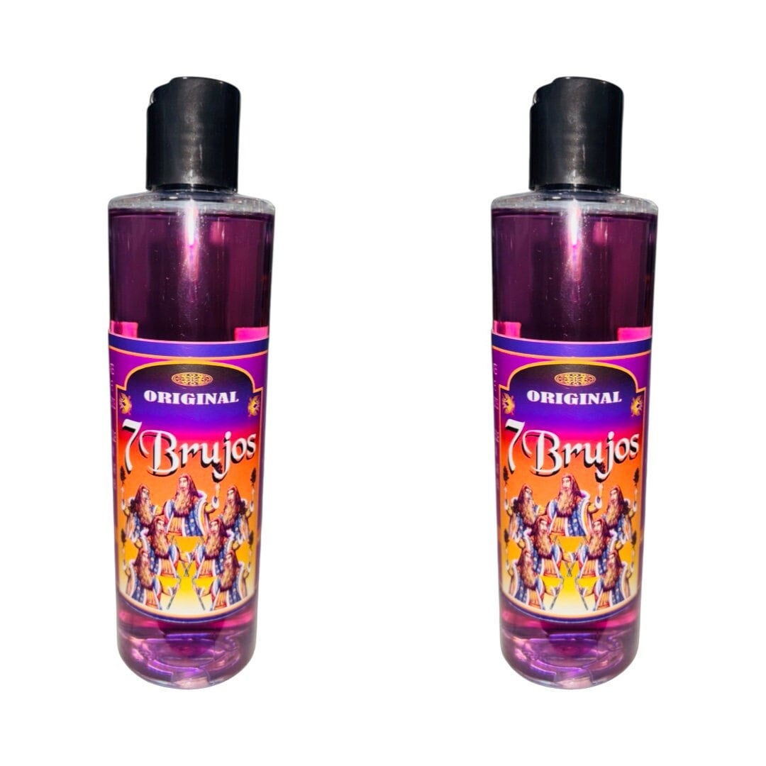 7 BRUJOS Agua Espiritual Para Limpias Rompe Maldicion - 7 Witches Spiritual Water For Energy Clearing Protectio