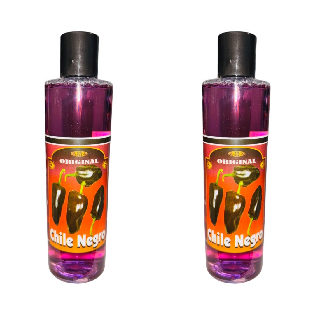 CHILE NEGRO Agua Espiritual Para Limpias Contra Envidia - Black Chile Spiritual Water Against Envy