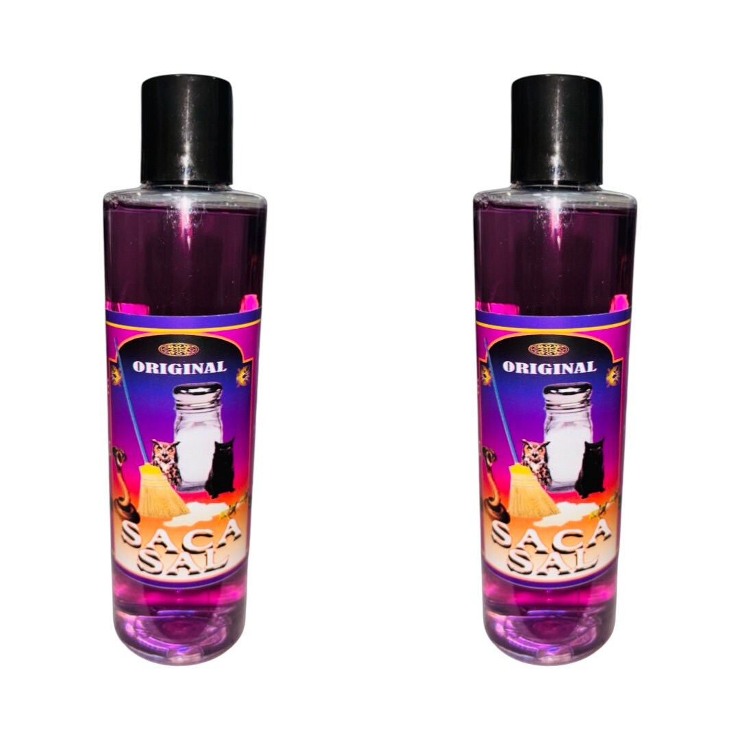 SACA SAL Agua Espiritual Para Limpias Y Quitar Salaciones - Against Bad Luck Spiritual Water for Good Luck