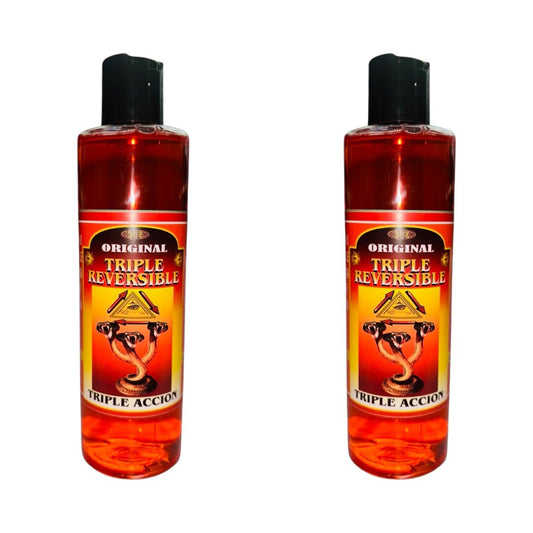 TRIPLE REVERSIBLE Agua Espiritual Para Limpias y Revertir Brujerias -Triple Reversible Spiritual Water Brake Spells