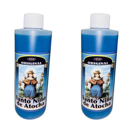 Santo Niño de Atocha Agua Espiritual con Agua Bendita Limpias Despojos