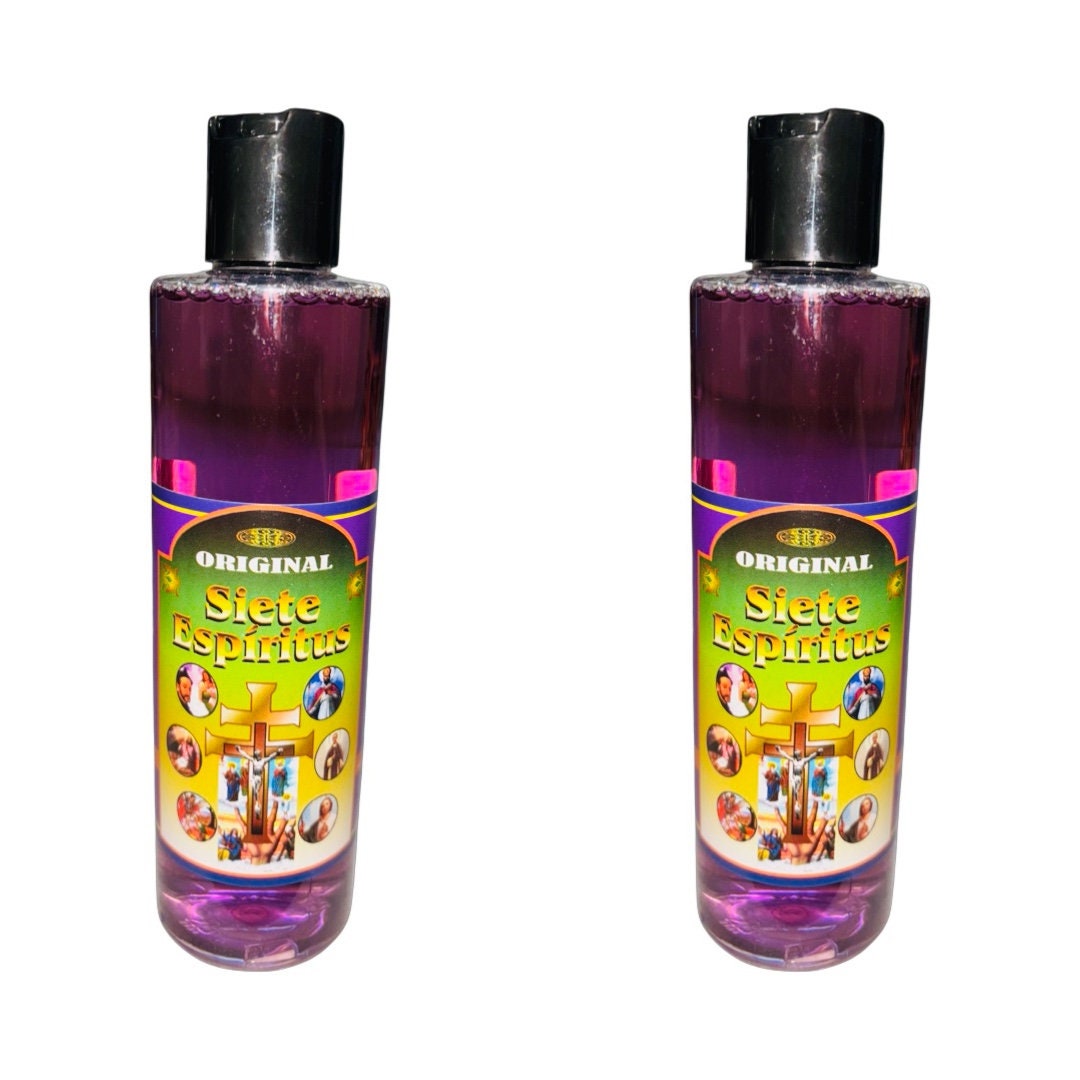 7 ESPIRITUS Agua Espiritual Para Limpias Proteccion - 7 Spirits Spiritual Water For Protection Blessings