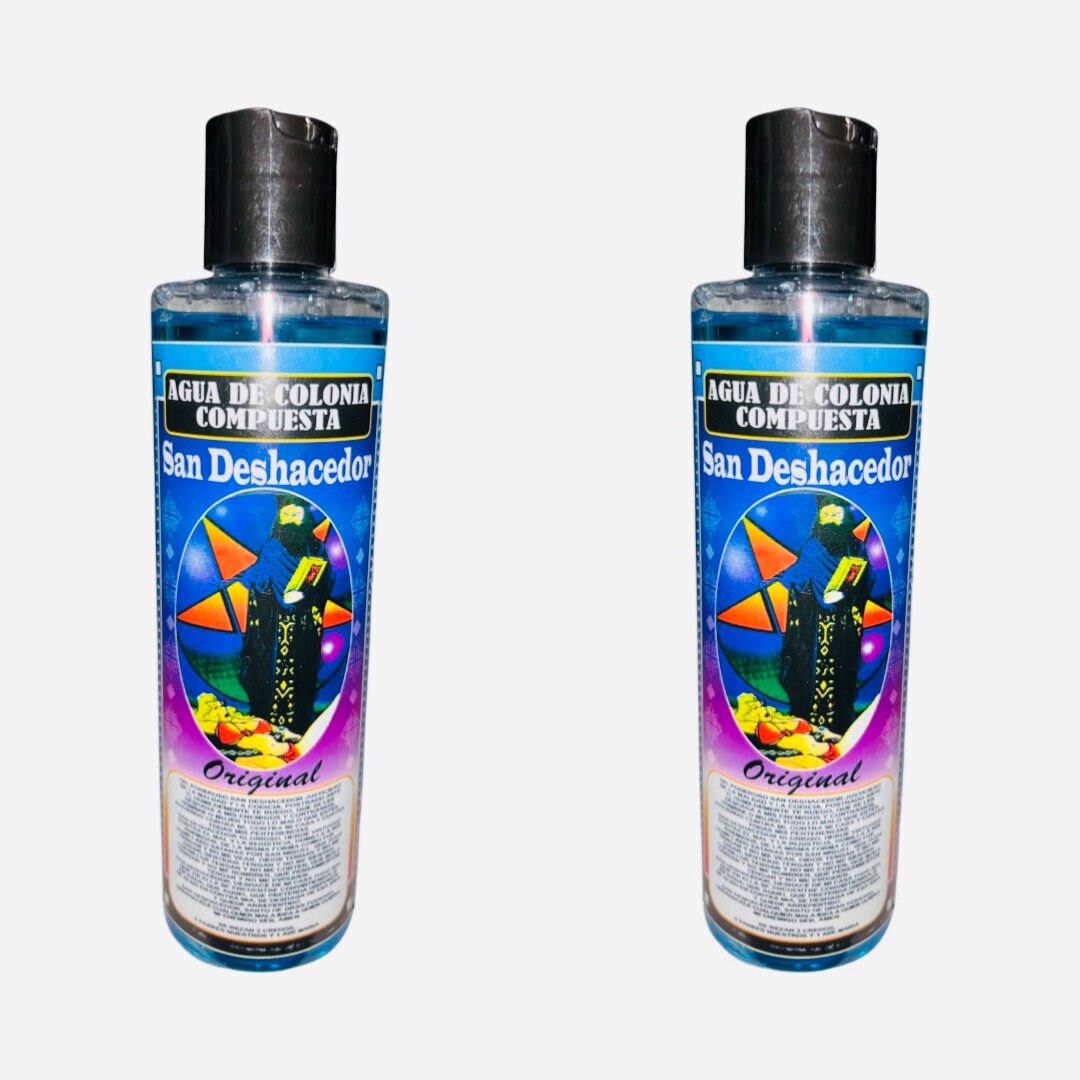 SAN DESHACEDOR Agua de Colonia Compuesta Espiritual Para Romper Maleficios Brujerias