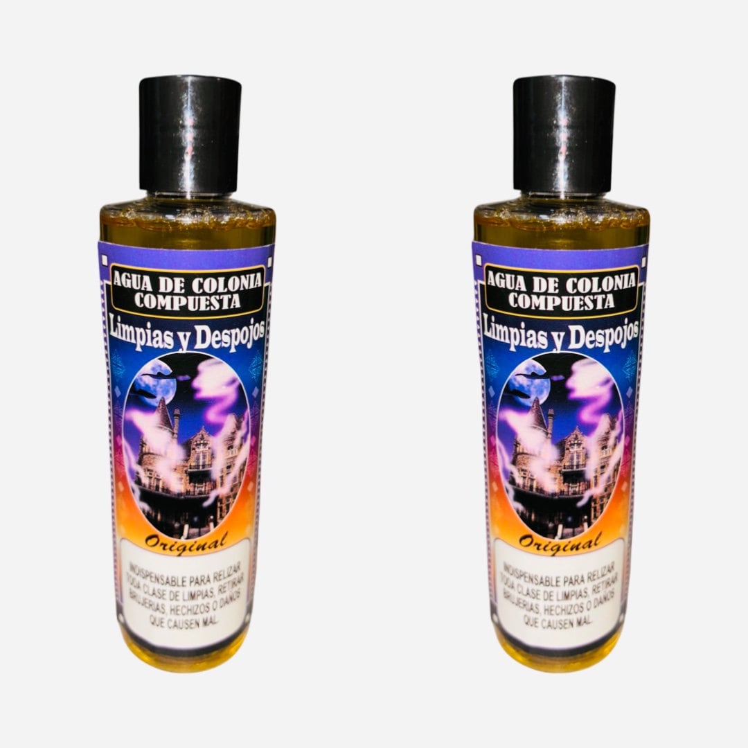 LIMPIAS Y DESPOJOS Agua de Colonia Compuesta Espiritual Para Limpias Rompe Brujeria Hechizo Voodoo