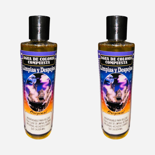 LIMPIAS Y DESPOJOS Agua de Colonia Compuesta Espiritual Para Limpias Rompe Brujeria Hechizo Voodoo