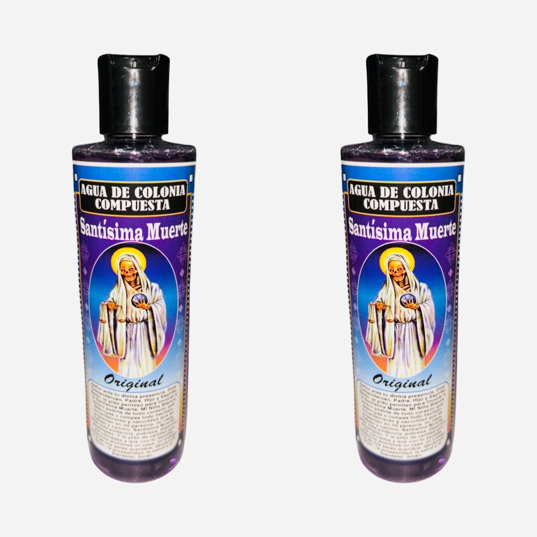 SANTISIMA MUERTE - Holy Death Agua de Colonia Compuesta Espiritual, Spiritual Water Cologne