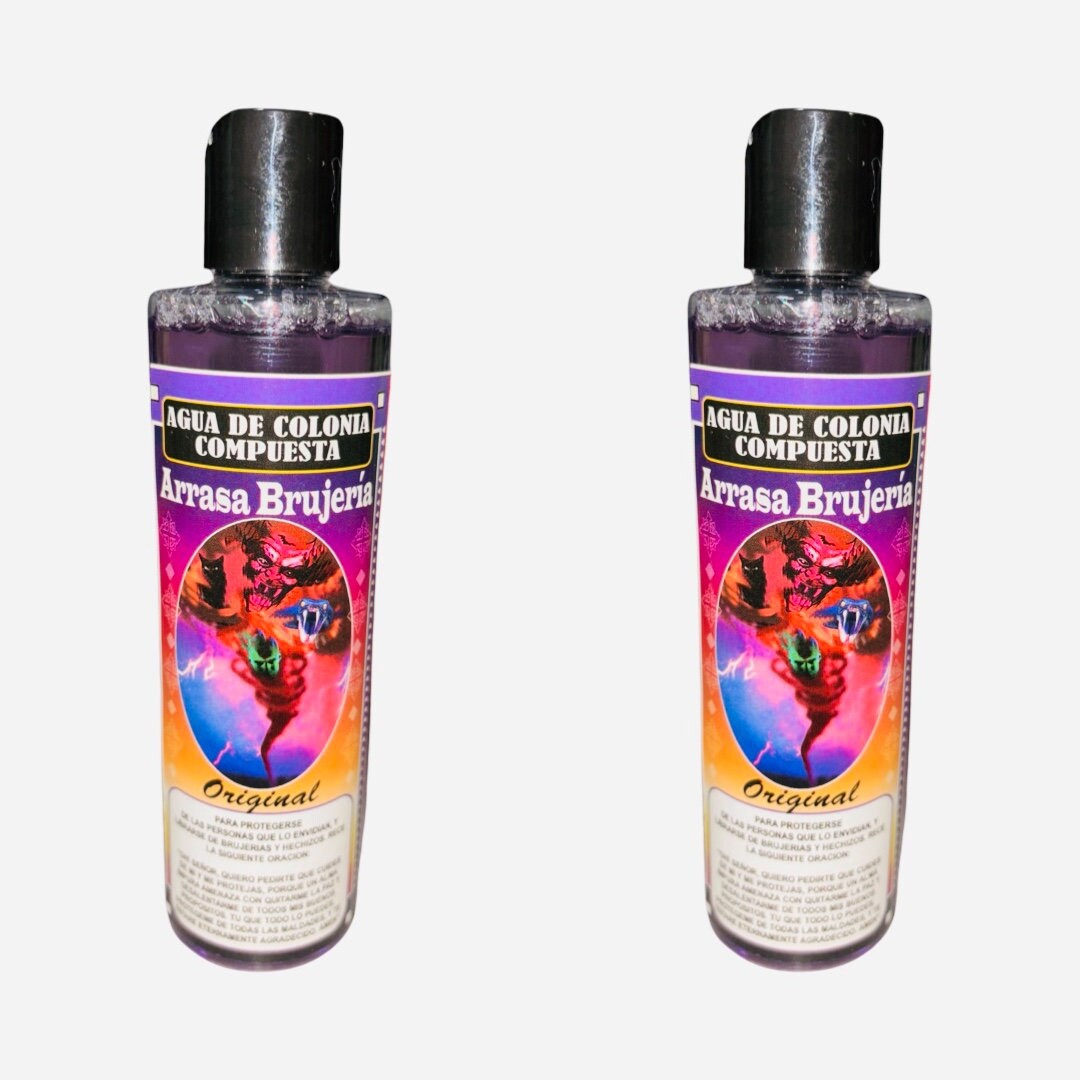 ARRASA BRUJERIA - Destroy Witchcraft Agua de Colonia Compuesta Espiritual - Spiritual Water Cologne