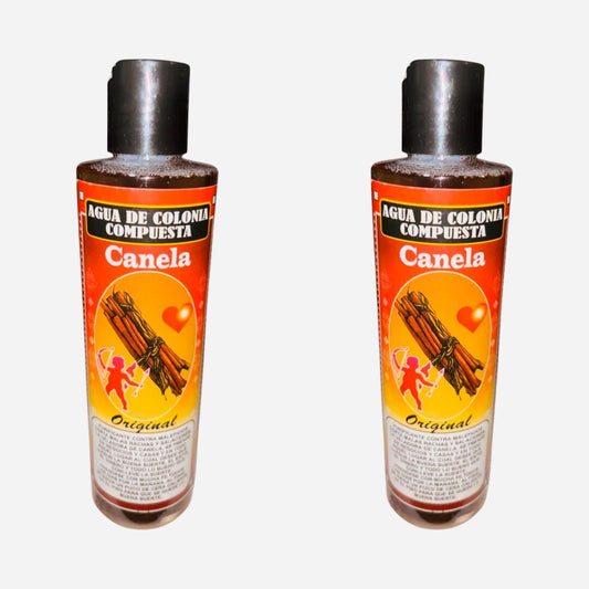 CANELA - CINNAMON Agua de Colonia Compuesta Espiritual Para Limpiar Malas Vibras Atrae Abundancia Spiritual Water Cologne