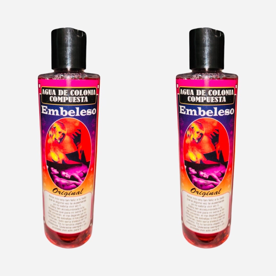 EMBELESO Agua de Colonia Compuesta Espiritual Para Limpias Amor Amarre Atraccion Spiritual Water Cologne