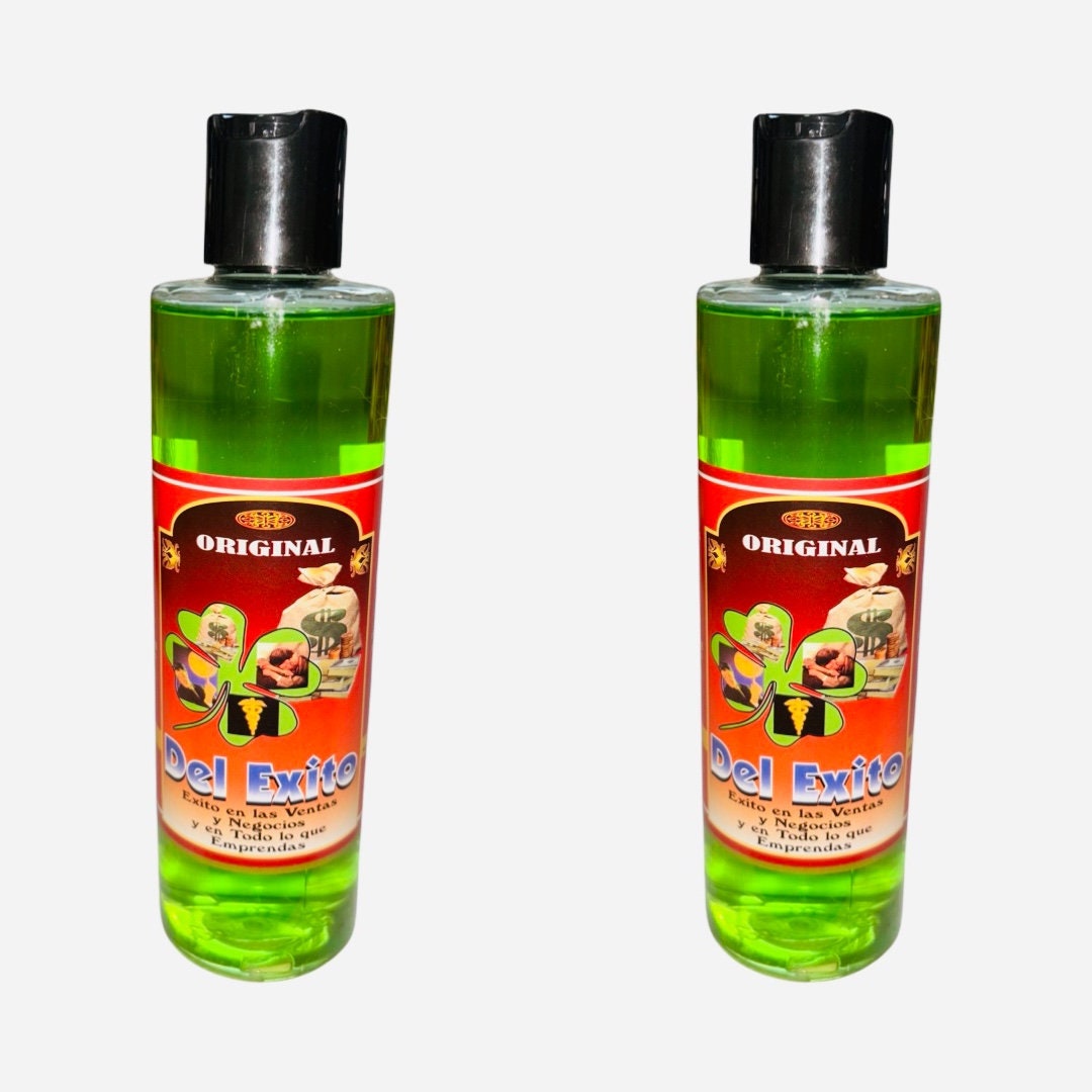 DEL EXITO Agua Espiritual Para Limpias Baños Riegos - SUCCESS Spiritual Water Para Buena Suerte Dinero Abundancia