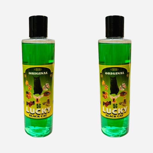 LUCKY BLACK CAT Agua Espiritual Para Limpias Baños Riegos Para Buena Suerte Dinero Abundancia, Spiritual Water