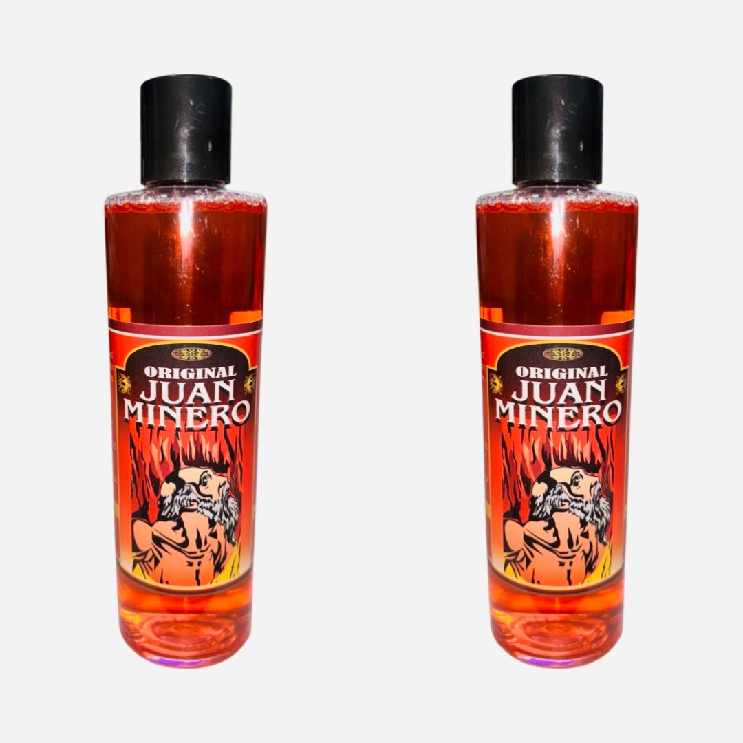 JUAN MINERO Agua Espiritual Para Limpias Baños Riegos Atrae Dinero Abundancia Ganancias - Prosperity Spiritual Water Money Drawing