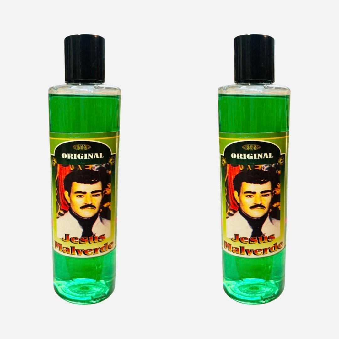 JESUS MALVERDE Agua Espiritual Para Limpias Baños Riegos Atrae Dinero Proteccion - Jesus Malverde Spiritual Water