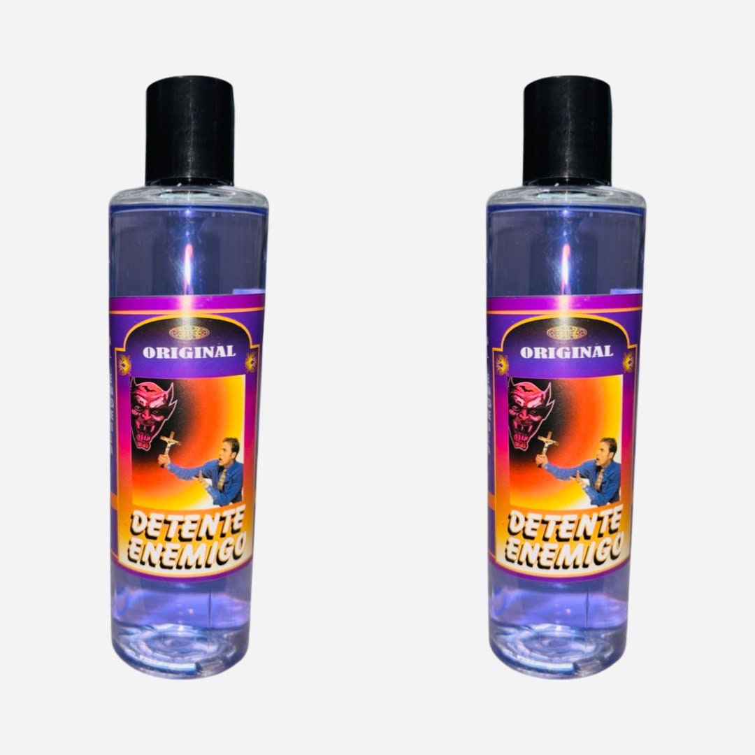 DETENTE ENEMIGO Agua Espiritual Para Limpias Baños - Against Enemies Spiritual Water Proteccion de brujeria Maldiciones