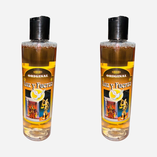 LUZ Y FUERZA Agua Espiritual Para Limpias Baños - Light and Strength Spiritual Water