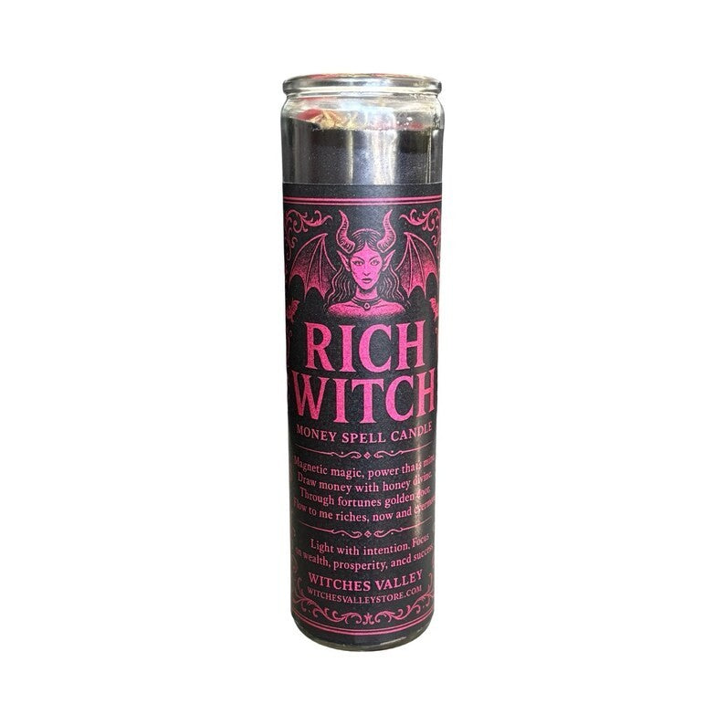 Rich Witch Candle to Draw Money and Wealth. Attract Generous Men and Get Money.