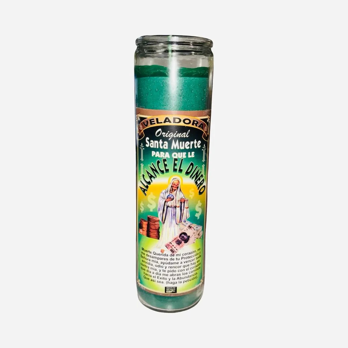 Santa Muerte Para Que Le Alcance el Dinero Veladora Para la Prosperidad y Dinero