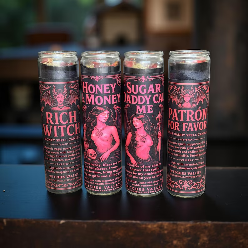 Honey & Money Candle to Get a Sugar Daddy Designed to Attract Generous Men