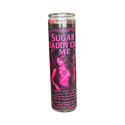 Sugar Daddy Call Me Candle Designed to Attract Generous Men and Get Money.