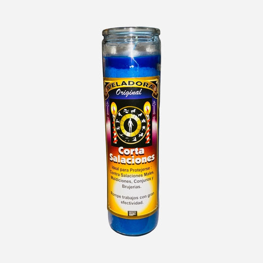 Corta Salaciones Veladora Para la Buena Suerte y Quita Males - Remove Bad Luck