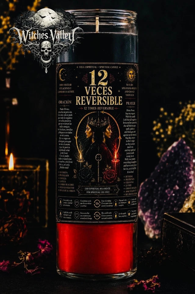 12 Veces Reversible Veladora - 12 Times Reversible Candle | Return to Sender