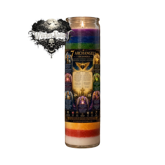 7 Archangels 7 Color Candle | 7 Arcangeles Veladora 7 Colores Prosperity Love