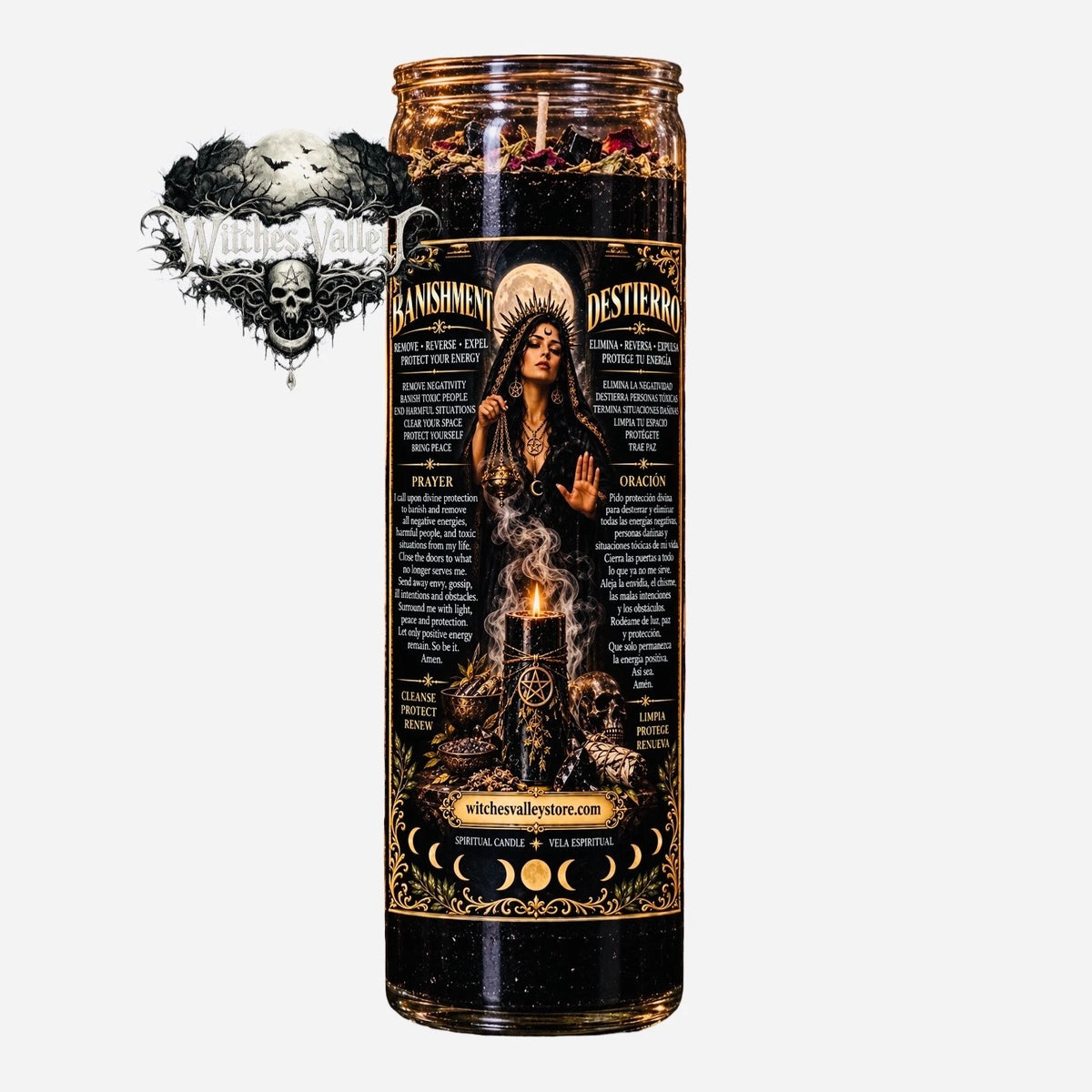 Banishing Spiritual Candle – Destierro Veladora, Remove Negativity, Protection