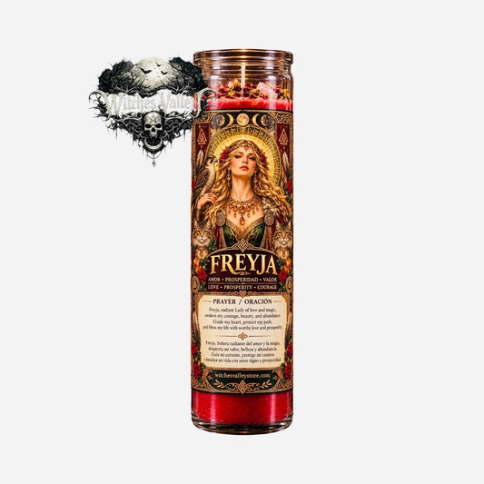 Freyja Candle – Love, Prosperity & Courage – Norse Goddess Spiritual Candle
