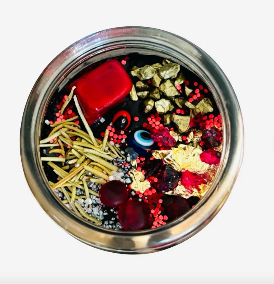 Money Vampire Gothic Wealth Attraction 7 Day Black Ritual Prayer Candle Dinero