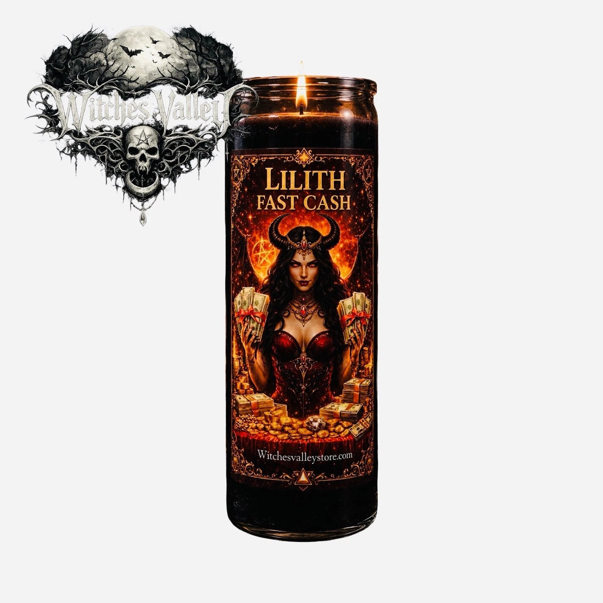 Lilith Fast Cash Candle | Money Drawing Candle | Prosperity & Abundance Ritual