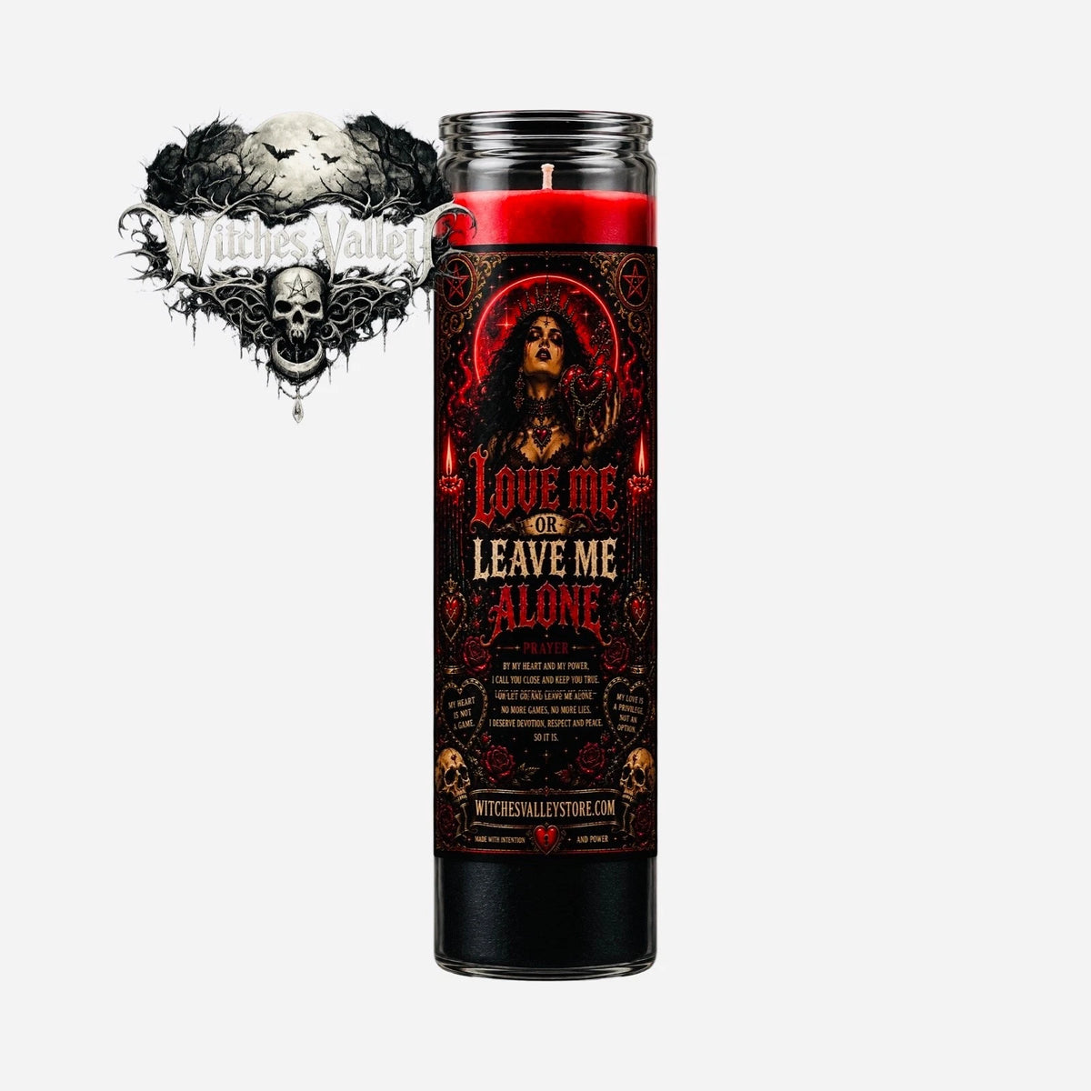 Love Me or Leave Me Alone Candle | Obsession & Self Worth Ritual Candle Gothic
