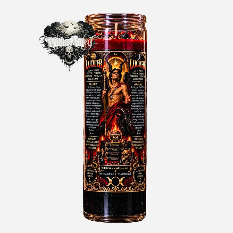 Lucifer Spiritual Candle – Light, Power, Success, Protection & Open Roads Ritual