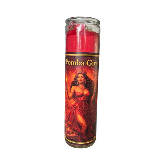 Pomba Gira Love Spell Ritual Candle - Veladora Para que Regrese el Ser Amado Amarre de Amor y Dominar