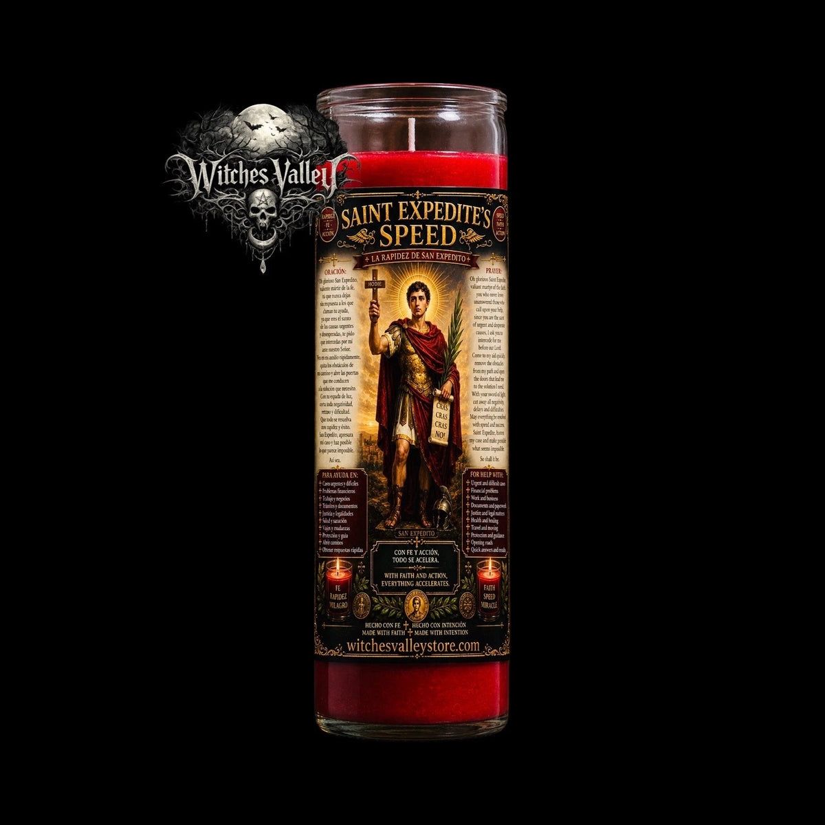 Saint Expedite Candle | San Expedito Veladora Para Casos Urgentes. Urgent Cases