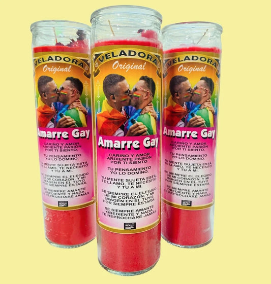 amarre gay set 12x veladoras