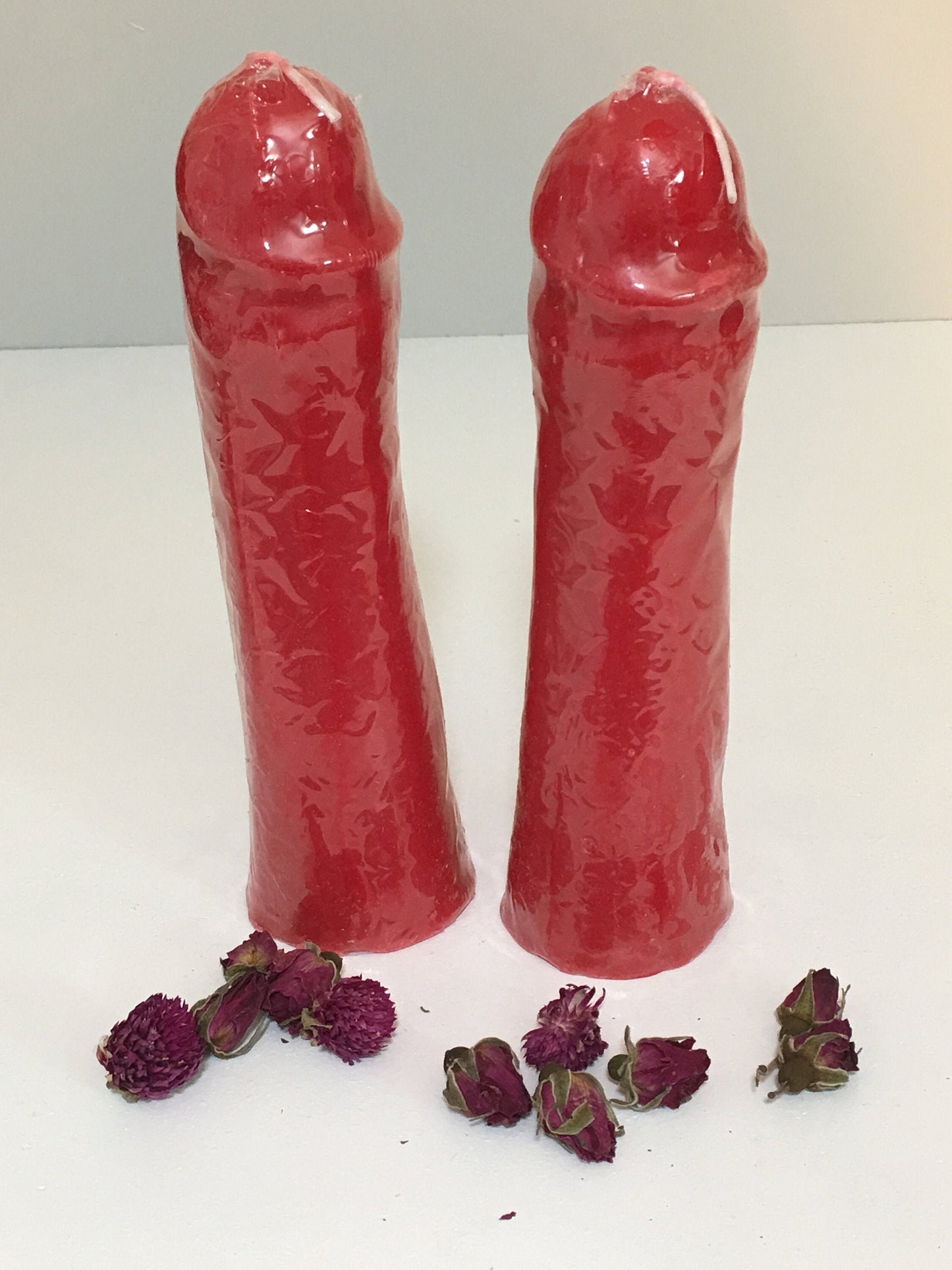 7' Red Penis Candle Tie Sexual Ritual - Vela Pene Rojo para Amarre